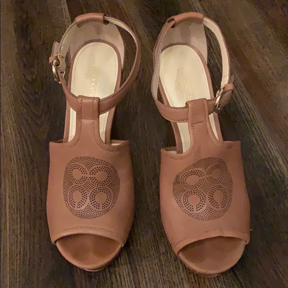 Coach wedge shoes. Size 6.5